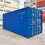 Container maritime 20 pieds Neuf– Bleu – Image 4