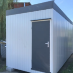 Conteneur Bureau 6m avec Douche, Lavabo WC